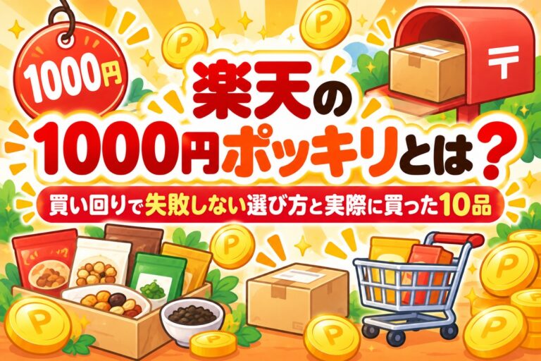 楽天の1000円ポッキリとは？買い回りで失敗しない選び方と実際に買った10品
