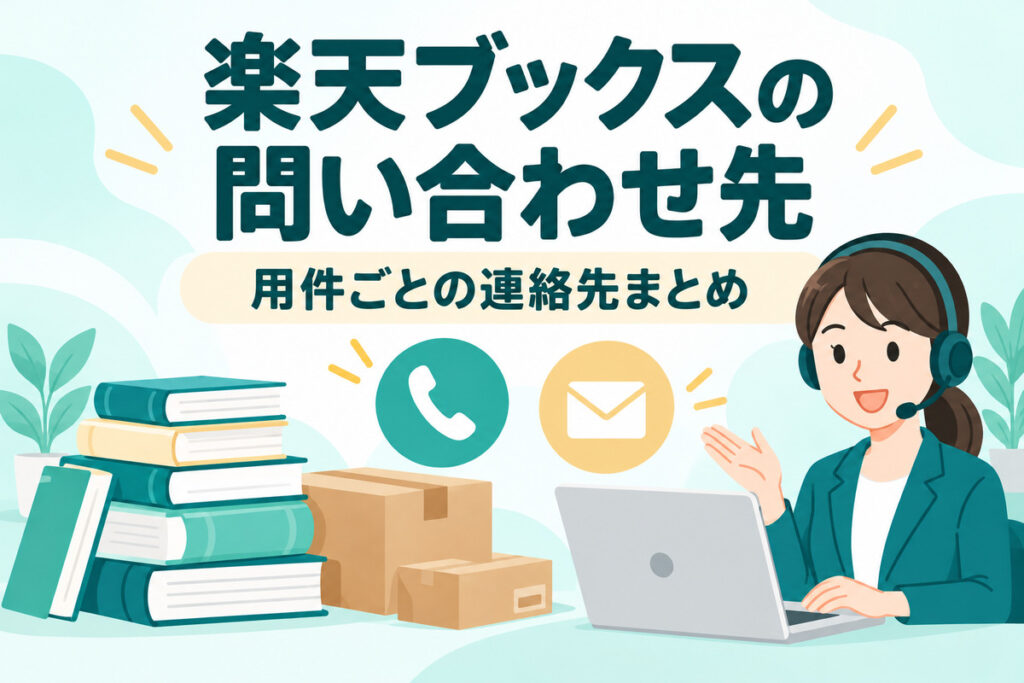 楽天ブックスの問い合わせ先｜電話番号と受付時間・フォームの使い方・キャンセルや返品はどこから連絡する？