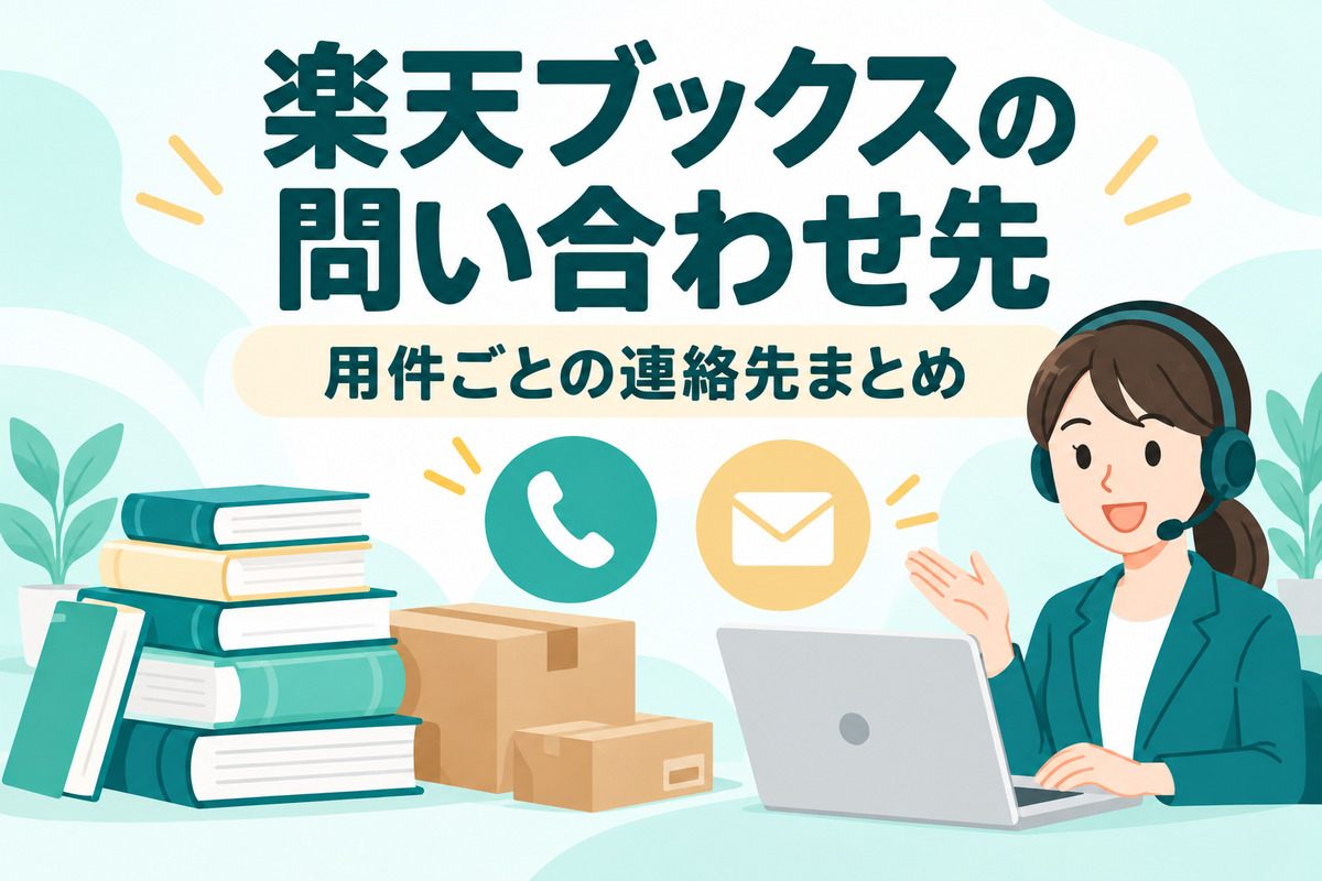楽天ブックスの問い合わせ先|電話番号と受付時間・フォームの使い方・キャンセルや返品はどこから連絡する?
