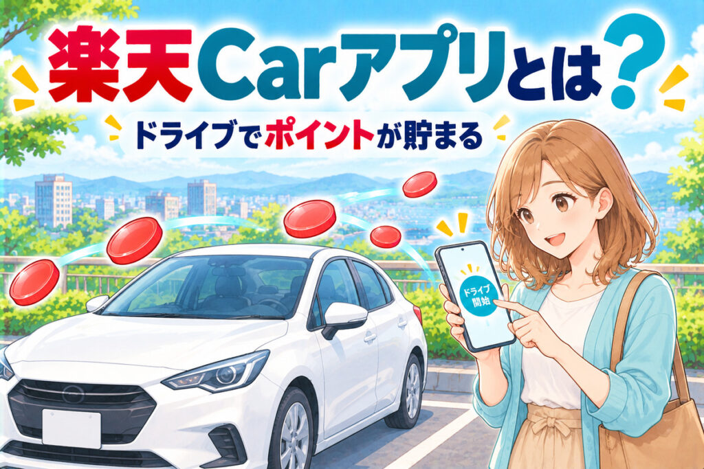 【2026年最新】楽天Carアプリとは？デメリット・評判とドライブで貯まるポイント｜給油が最大11倍になる条件