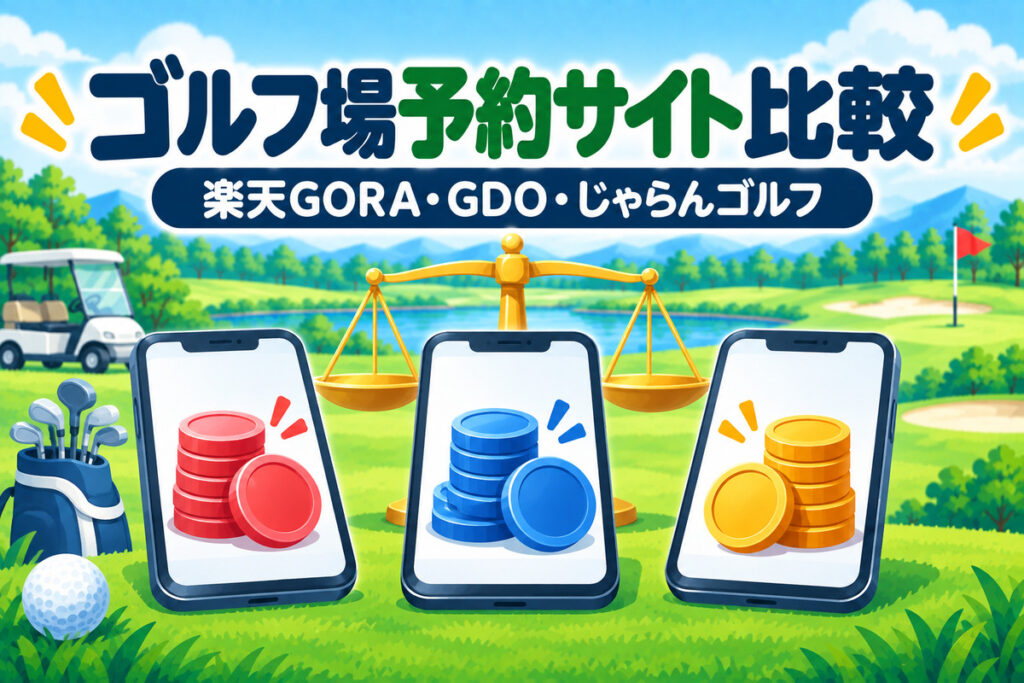 楽天GORA・GDO・じゃらんゴルフを比較｜ポイントの貯まり方と選び方【楽天経済圏ならどこ？】