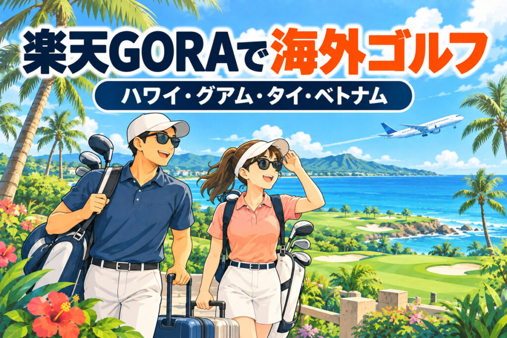 楽天GORAで海外ゴルフを予約する方法｜ハワイ・グアム・タイ・ベトナムの支払いとキャンセル料・宿泊パック