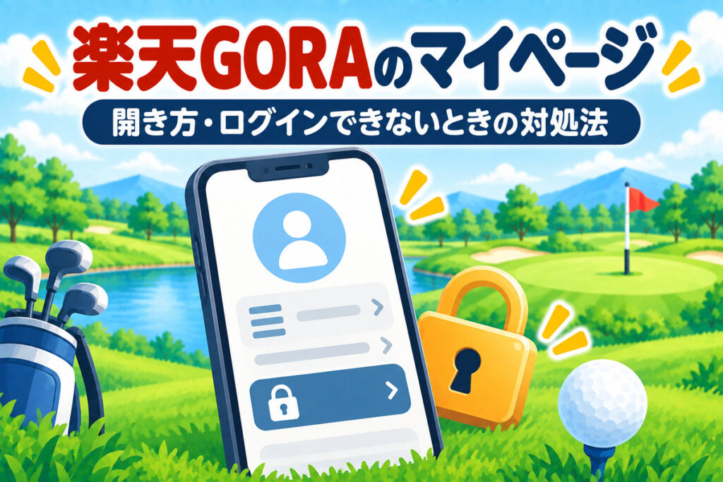 楽天GORAのマイページの開き方とできること｜ログインできない・予約が表示されないときの対処法