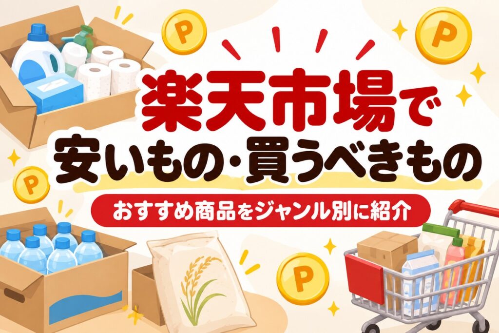 楽天市場で安いもの・買うべきもの｜おすすめ商品をジャンル別に紹介