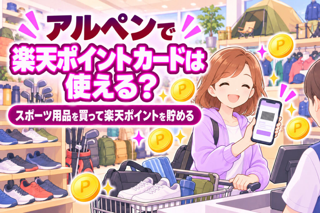 アルペンで楽天ポイントカードは使える？アルペンポイントと両方貯める方法・楽天カード払い