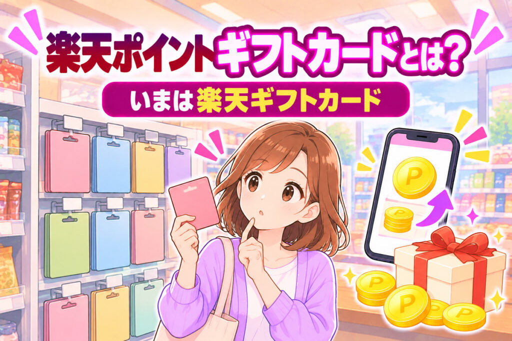 楽天ポイントギフトカードとは？いまは楽天ギフトカード｜買える店・登録のやり方・使い道