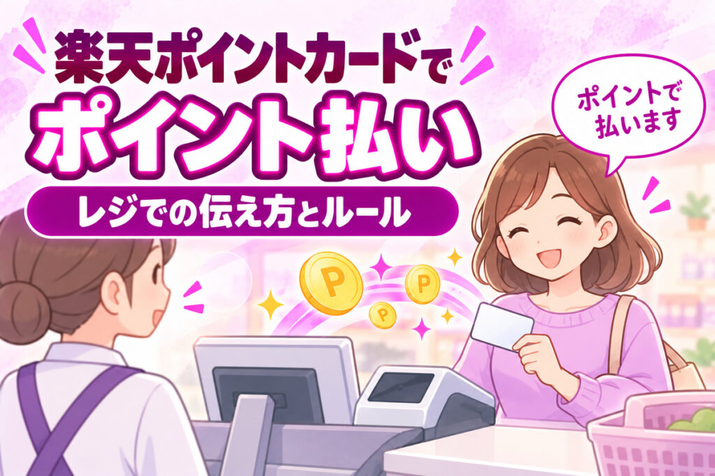 楽天ポイントカードでポイント払いするやり方｜期間限定ポイント・上限・払えないとき