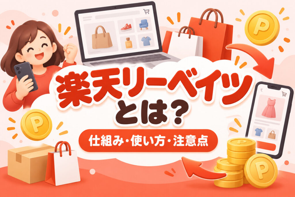 楽天リーベイツとは？仕組み・使い方と注意点8つ｜怪しい？デメリットも解説