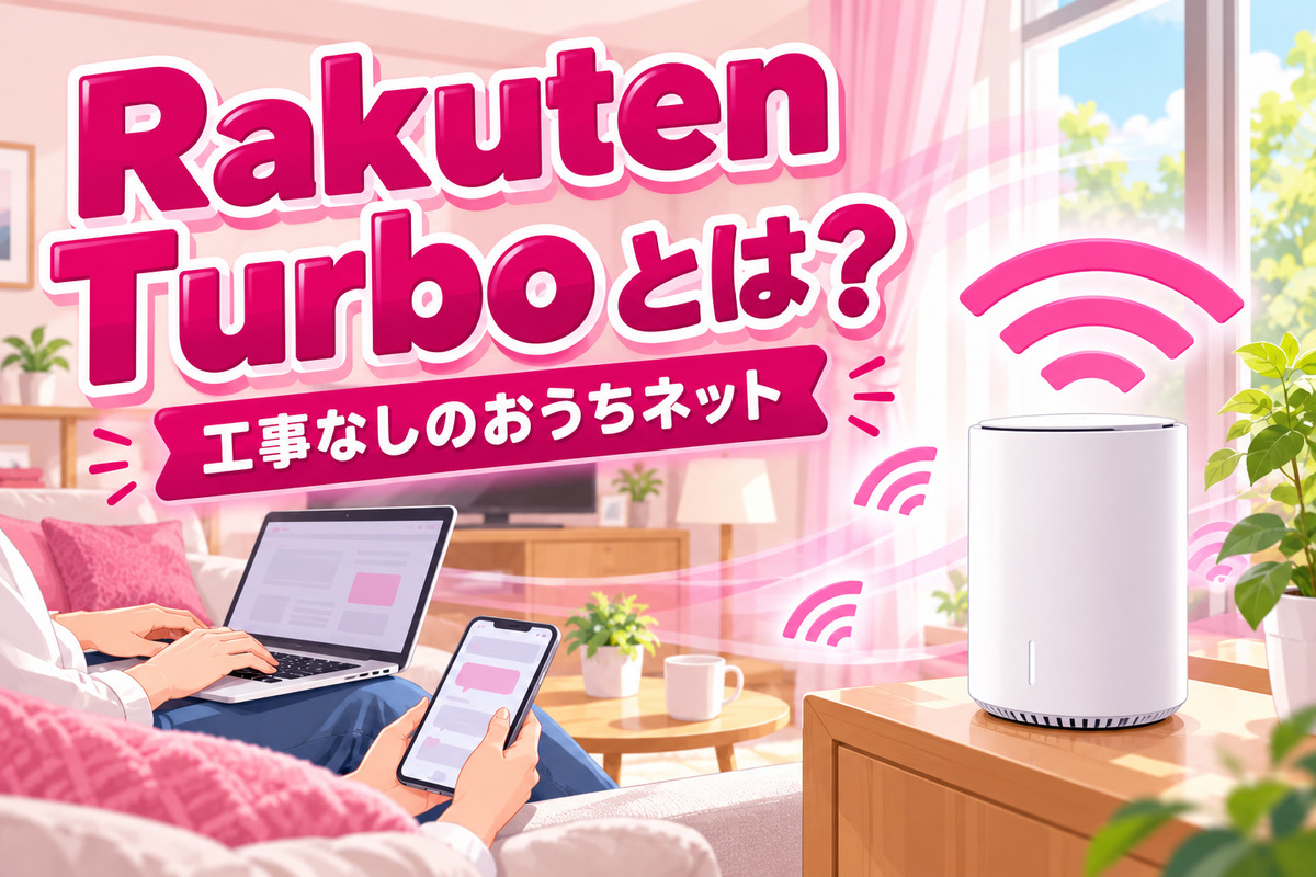 Rakuten Turboとは？料金・速度・解約金を公式で確認｜楽天モバイルとセットで毎月1,000ポイント・4年間の実質額